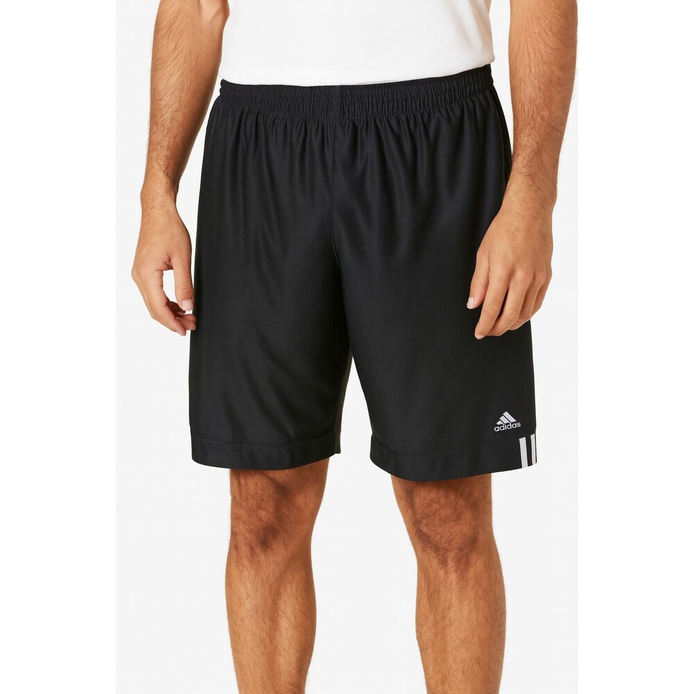 Adidas Vintage Rare Basketball Shorts Basic Dazzle Soft Shiny Black Med M